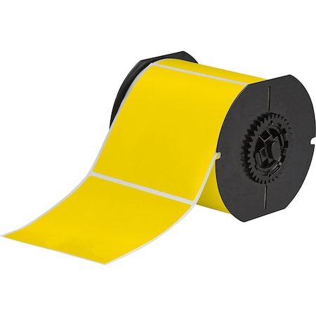 Brady B33 Series Weather Resistant Outdoor Polyester Labels 4 in H x 4 in W YL 400/RL B33-161-8591-YL